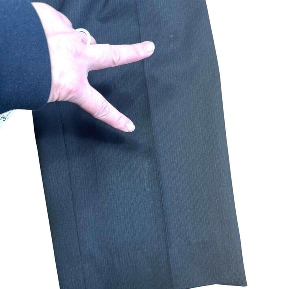 HUGO BOSS Pasolini Movie 100% Virgin Wool Men's Black Pants Trousers Sz 42L - Picture 9 of 9